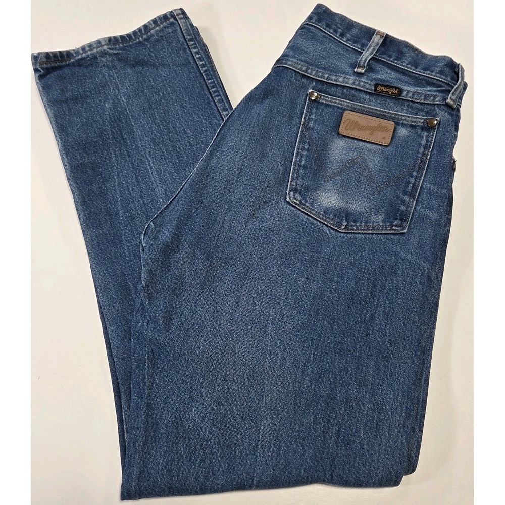 Wrangler 13MWZ Vintage Size 38 x 33 Jeans USA MADE Heavy Denim Cowboy Cut Cotton